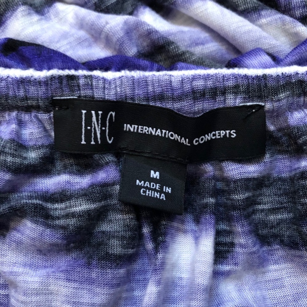 INC Ruffled Cold-Shoulder Top - Picture 8 of 8